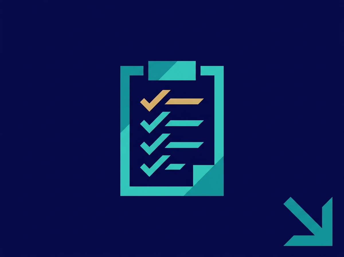 checklist icon on navy background 202607062150